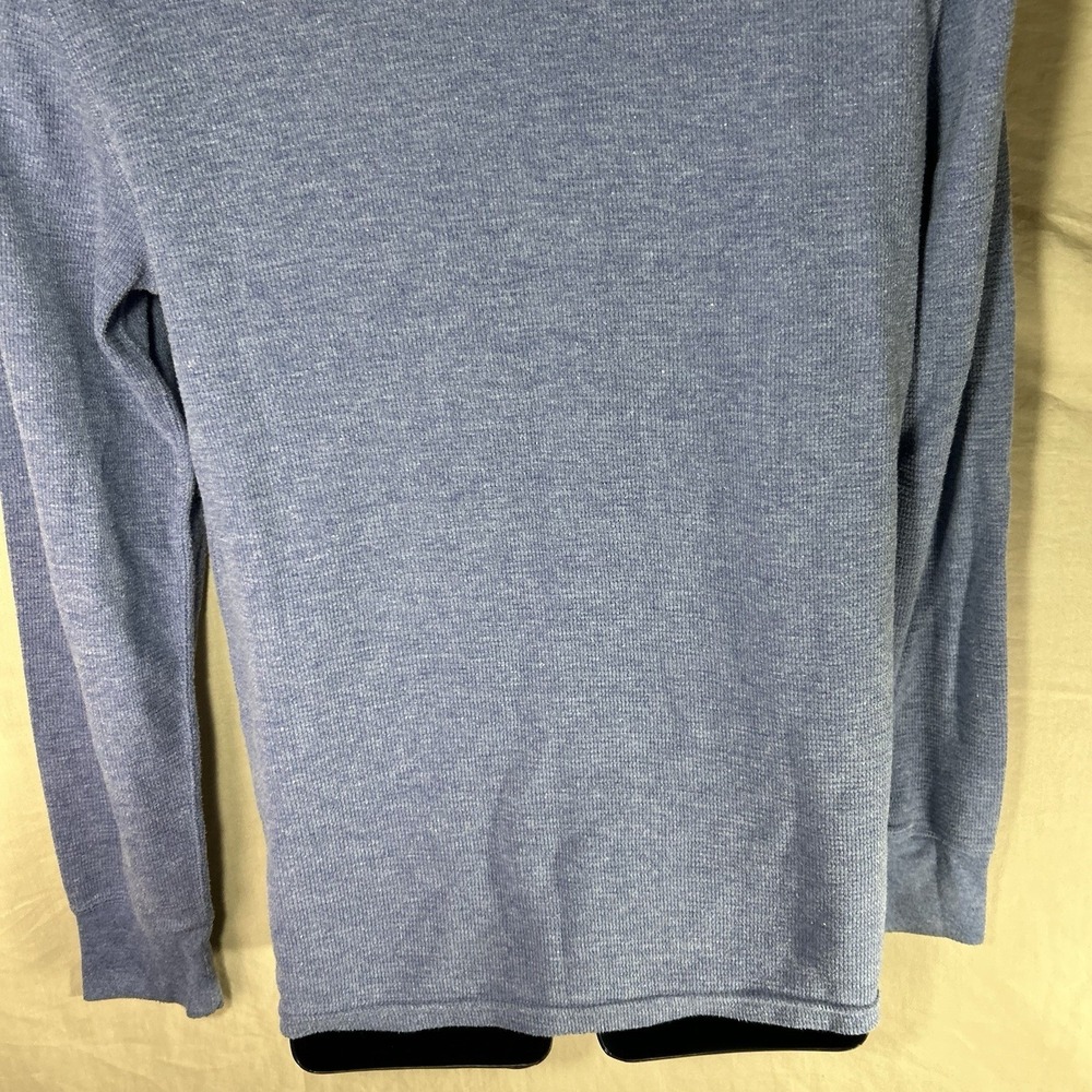 Polo Ralph Lauren Waffle Knit Thermal Shirt Men's Sz L Blue Cotton Pony Logo - Picture 6 of 12